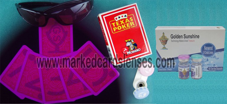 gs luminous marked cards contact lenses and sunglasses
